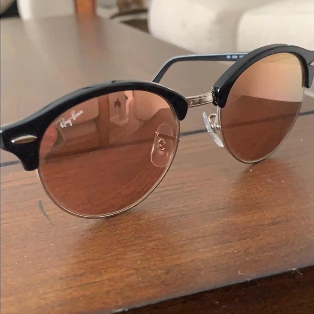 Round Clubmaster Copper flash Lens EUC